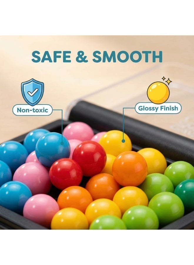 سمارت جيمز لعبة لغز الذكاء المحمول لتعزيز مهارات التفكير المنطقي وحل المشكلات، تتضمن 120 تحديًا ثنائي وثلاثي الأبعاد بمستويات صعوبة متدرجة من السهل إلى الخبير، مناسبة للأعمار من 6 سنوات فما فوق، لعبة سفر ممتعة في علبة محمولة - Image 5